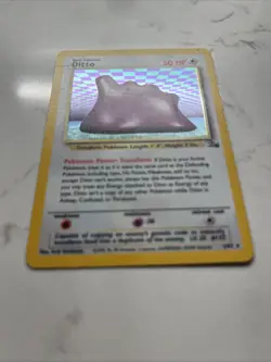 Pokemon TCG Ditto Fossil 3/62 Holo 1999-2000 Wizards Base Set Copyright Holo... - Image 4