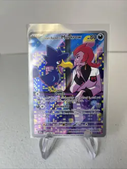 Team Rocket's Murkrow - 200/182 Destined Rivals (Pokemon) Illustration Rare - Image 1