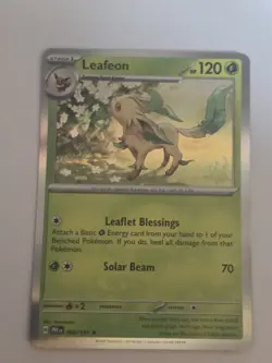Pokemon Leafeon 005/131 Sv: Prismatic Evolutions Reverse Holo Rare 120HP - Image 1