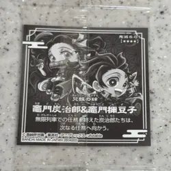 Demon Slayer Trading Card Tanjiro & Nezuko Wafer 6th Series - Image 2