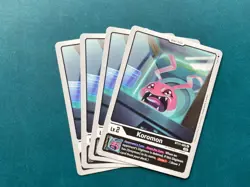 Koromon BT11-005 Playset Dimensional Phase Digimon Card Game x4 - Image 1