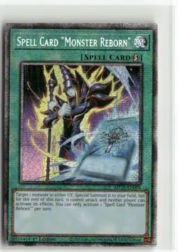 Yugioh Spell Card "Monster Reborn" MP25-EN006 Starlight Rare NM 1st Ed - Image 1