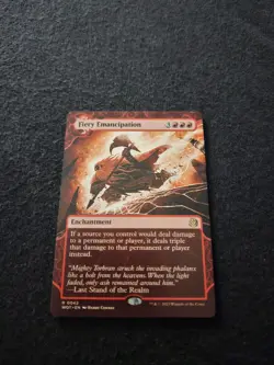 MTG Fiery Emancipation Wilds of Eldraine: Enchanting Tales Regular - Image 2