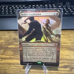 Molten Duplication (Showcase Foil) MTG Outlaws Of thunder Junction - NM - Image 1