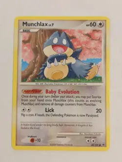 Munchlax 68/100 Pokemon Majestic Dawn Common 2008 LP - Image 1