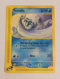 Totodile 135/165 Pokemon TCG Expedition Non-holo NM - Image 1
