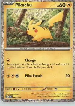Pikachu 002/015 Holo Promo McDonald's Promos 2024 Pokemon Lightly Played - Image 1