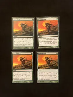 Primal Bellowx4 [Zendikar] NM/LP MTG Magic the Gathering Cards - Image 1