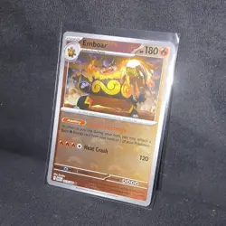 Pokemon Emboar PokeBall 013/086 Sv: White Flare Rare Holo Stage 2 HP180 - Image 1