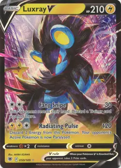 LUXRAY V 050/189 ASTRAL RADIANCE POKEMON (ULTRA RARE, NM) - Image 1
