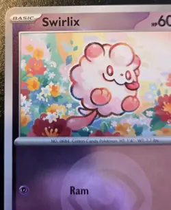 Swirlix 093/217 Reverse Holo Common Ascended Heroes Pokemon TCG - Image 2