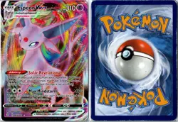 Pokemon Card - Espeon VMAX Evolving Skies 065/203 2021 VMAX Rare Holo Damaged - Image 3