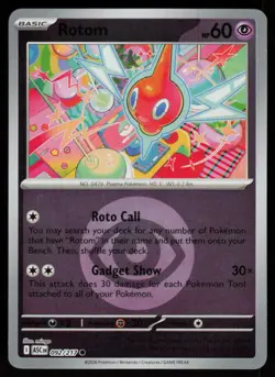 Rotom (Energy Symbol Pattern) 092/217 Holo Common Ascended Heroes Pokemon NM - Image 1
