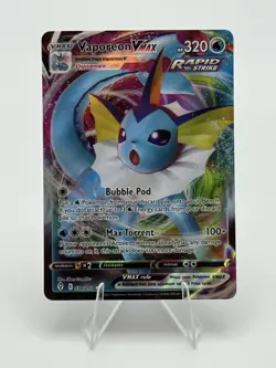 Vaporeon VMAX 030/203 SWSH07: Evolving Skies Holo Pokemon TCG - NM - Image 1