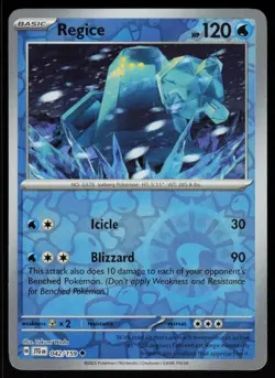 Regice 042/159 Uncommon Journey Together Pokemon Reverse Holo Near Mint - Image 1