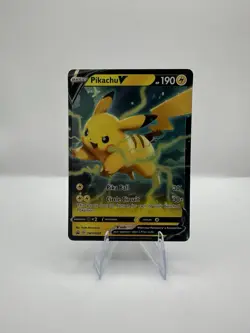 Pokemon Pikachu V SWSH063 Sword & Shield Promo Holo Card Basic 190 HP - Image 1