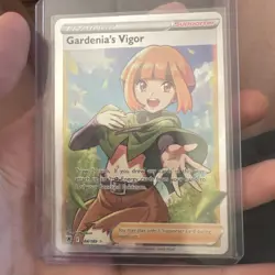 2023 Pokemon Sword-Shield Full Art Trainer Gardenias Vigor Crown Zenith - Image 1