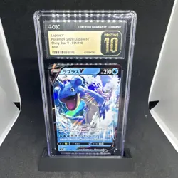 CGC Pristine 10 Pokemon Lapras V 031/190 S4a Shiny Star V Japanese Holo - Image 1