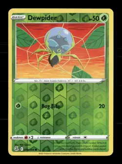 Dewpider 019/264 Fusion Strike Reverse Holo NM/M Pokemon - Image 1