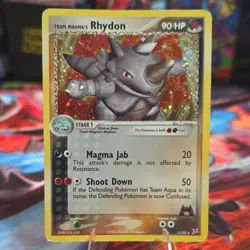 The Pokemon Company Pokemon TCG Team Magma's Rhydon 11/95 Holo Rare EN 2004 - Image 1