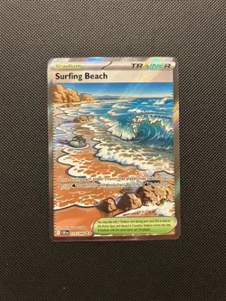 Pokemon Surfing Beach (114/086) Ultra Rare – Chaos Rising NM - Image 1