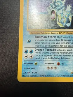 Pokemon TCG Giovanni's Gyarados Holo Swirl 5/132 Gym Challenge - Image 2