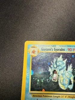 Pokemon TCG Giovanni's Gyarados Holo Swirl 5/132 Gym Challenge - Image 5