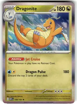 Pokemon TCG Pokemon Dragonite 149/165 NM Rare Holo - Image 1