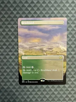 MTG Brushland #298 Borderless Rare The Brothers’ War (BRO) - Image 1