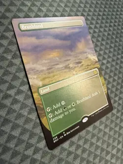 MTG Brushland #298 Borderless Rare The Brothers’ War (BRO) - Image 2