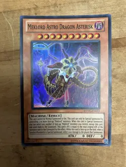 YUGIOH MEKLORD ASTRO DRAGON ASTERISK EXVC-EN015 SUPER LP Holo Foil - Image 1