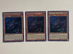 Yugioh - Danger! Ogopogo! x 3 - 1st Prismatic Secret Rare NM - Free Holo Card - Image 1