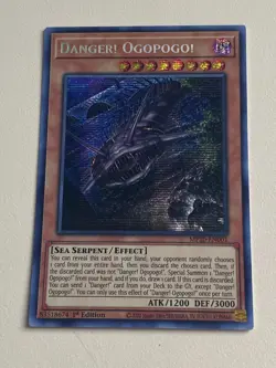 Yugioh - Danger! Ogopogo! x 3 - 1st Prismatic Secret Rare NM - Free Holo Card - Image 2
