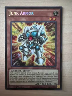 Yugioh Junk Armor BLGG-EN032 Secret Rare 1st Edition Near Mint - Image 1