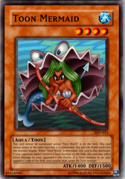 YugiOh : Toon Mermaid - SDP-023 - Common Unlimited Light Play LP - Image 1
