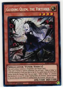 GUIDING QUEM, THE VIRTUOUS RA04-EN043 SECRET RARE YU-GI-OH TCG - Image 1