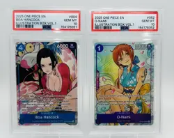 PSA 10 Boa Hancock & O-Nami One Piece Illustration Box Vol. 1 Promo Sequential - Image 1