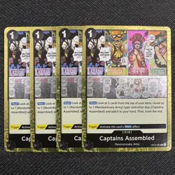4X Captains Assemble | OP12-097 NM | Rare | One Piece TCG Playset - Image 1