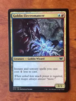 Goblin Electromancer MTG Magic the Gathering Card NM Near Mint C15 - Image 1