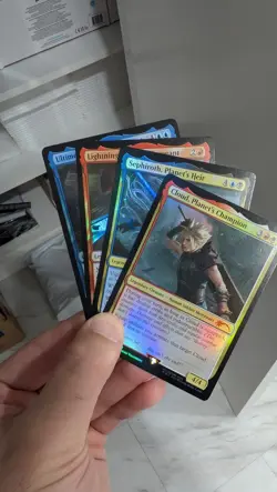 Final Fantasy Promo Cards Foil Cloud & Sephiroth Magic The Gathering mtg - Image 2