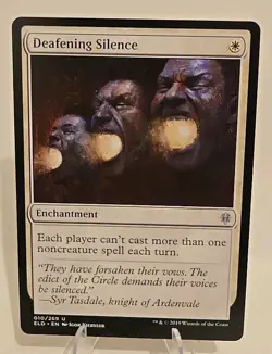 Deafening Silence MTG Throne of Eldraine Regular - Image 1