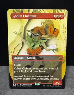 Goblin Chieftain #135 - Lorwyn Eclipsed - Near Mint - Borderless Mythic - MTG - Image 1