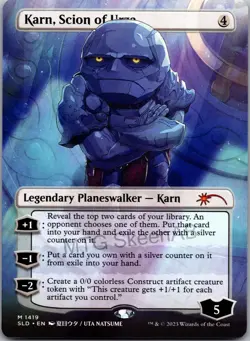 MTG SkeenAB Karn Scion from Urza BORDERLESS from SLD. NM. - Image 1