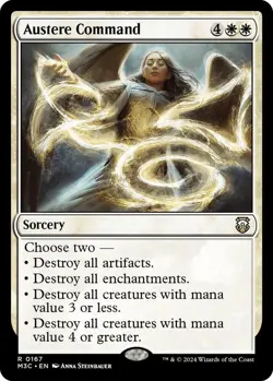 RIPPLE FOIL Austere Command (Ripple Foil) - Commander: Modern Horizons 3 - Image 1