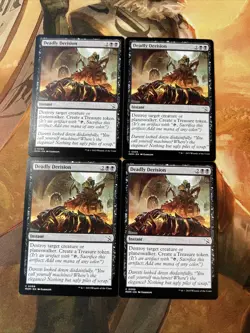 x4 Deadly Derision MOM MTG 0099 COMMON M/NM 4x - Image 1