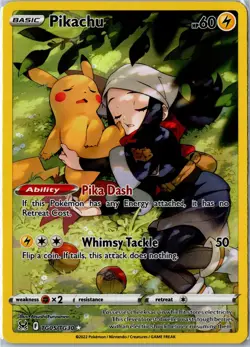 Pokemon Card - Pikachu TG05/TG30 Lost Origin Trainer Gallery Holo NM - Image 1