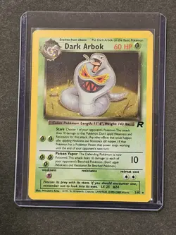 Dark Arbok 2/82 HP Condition Team Rocket Unlimited Holo Rare 🌀 WoTC Pokemon TCG - Image 1
