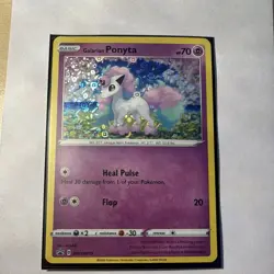 The Pokemon Company Pokemon TCG Galarian Ponyta SWSH Promo Holo Eng SWSH013 - Image 1