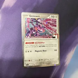 Genesect Holo Pokemon Prize Pack Series 6 Promo Pokemon Card NM Stamp - Image 1
