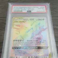 Pokemon TCG Mega Sableye & Tyranitar GX PSA 10 2019 245/236 SR EN - Image 1
